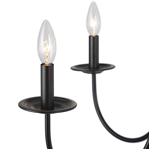 6-Light Farmhouse Chandelier - Dimmable