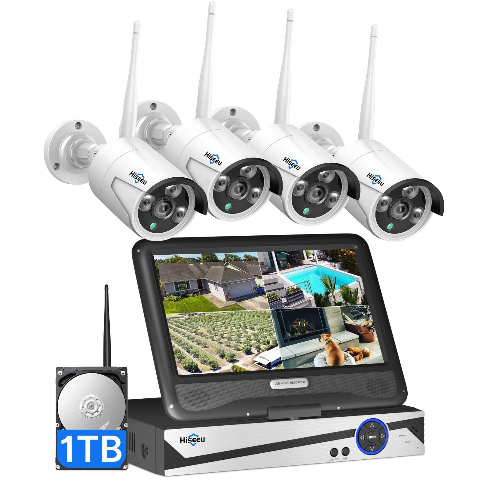 Expandable Wireless Security Camera System - 4 10 channels 5MP
