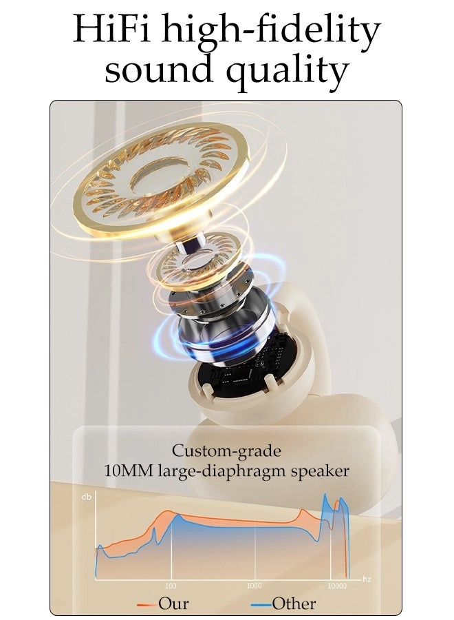 Clip On Bluetooth Earphones Wireless Earbud