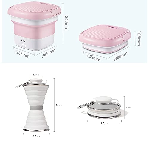 Portable Washing Machine,Turbine Folding Mini Usb Laundry Washer,Perfect For Apartments, Rvs And Small Space Living Shandongmt (Color : B)
