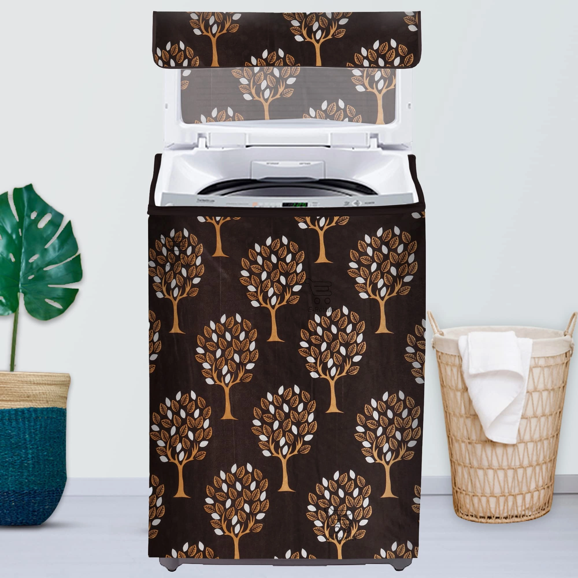 PVC Waterproof Front Load Washing Machine Cover - 5KG to 7.5KG Blue