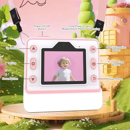 Instant Print Camera - 48MP Dual Lens