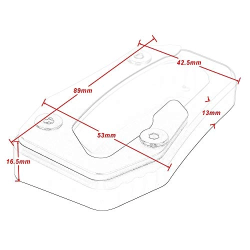 Tripod Extension Pad - Tmax530 2017-2018 + Side Bracket Amplifier Board + Motorcycle Accessories