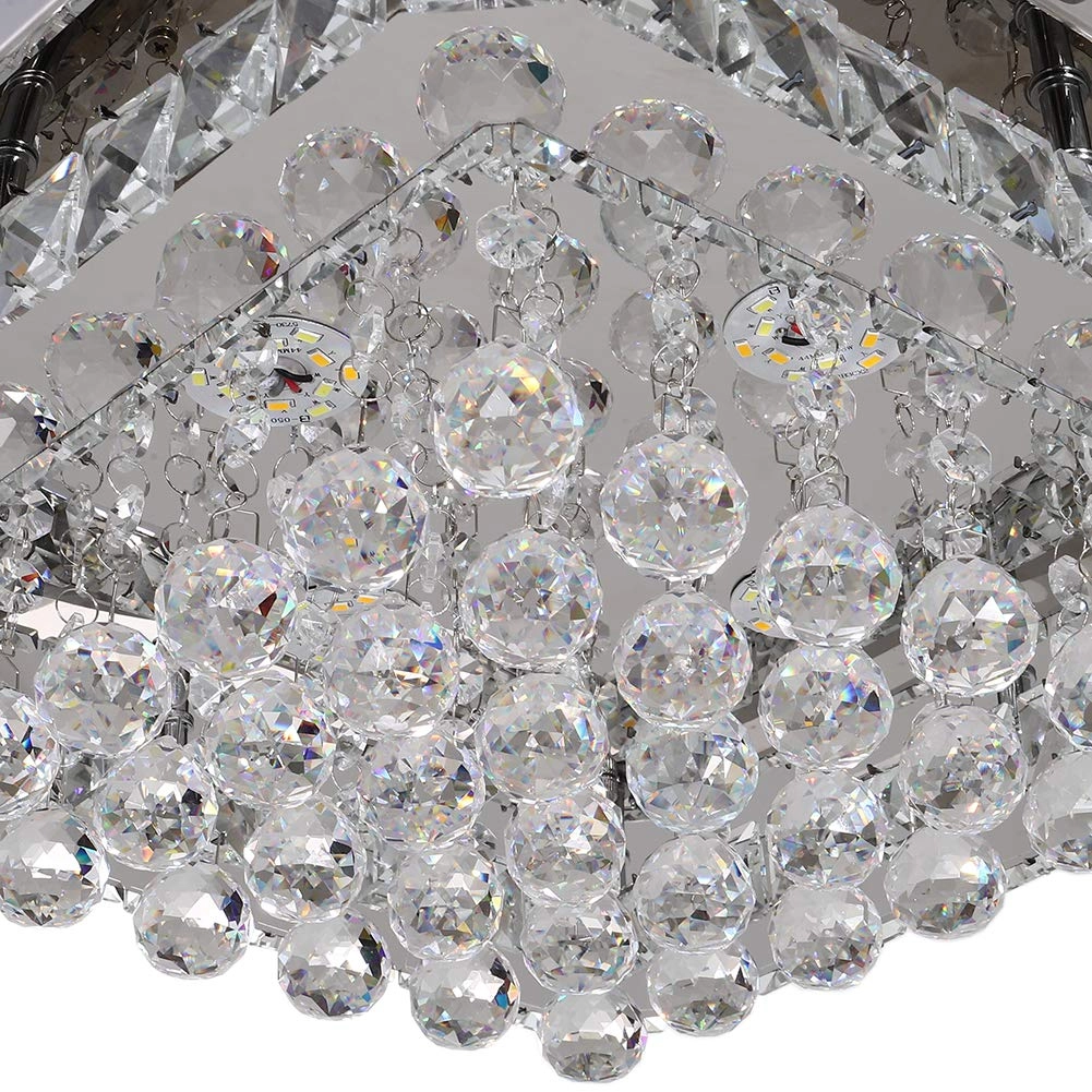 Crystal Ceiling Light - 3000k-6000k Dimmable