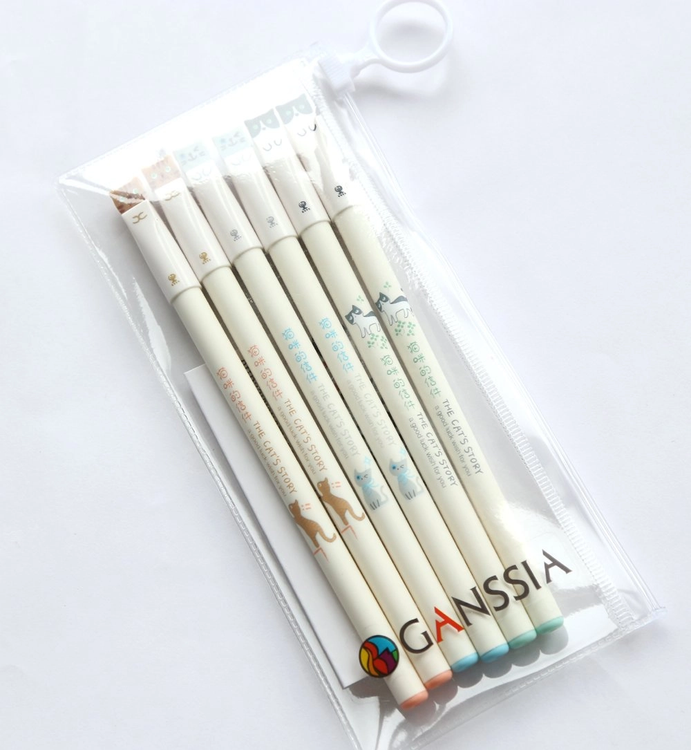 Colorful Cats Design - 6 PCS 0.38mm