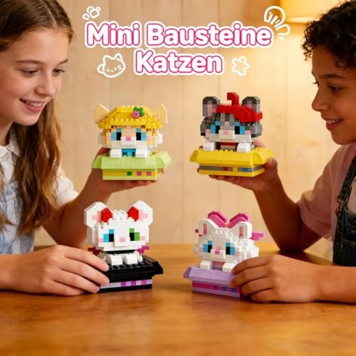 Cat Building Blocks - 4 pcs