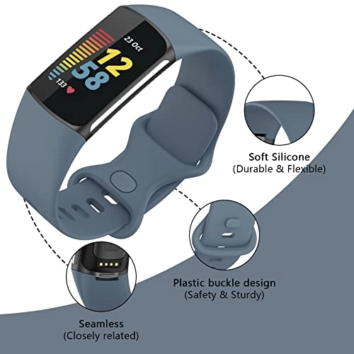 Silicone Watch Band for Fitbit Charge 5