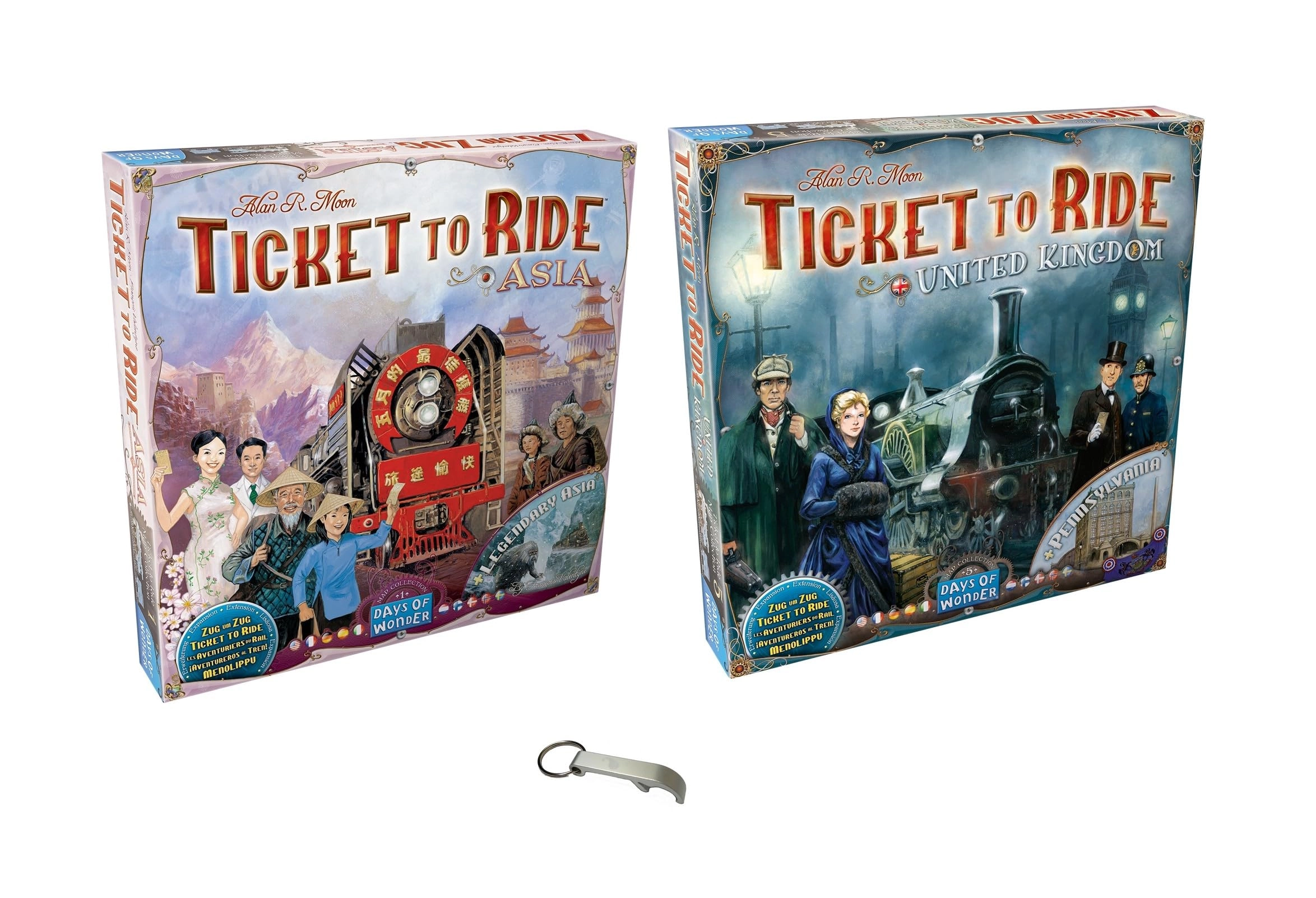 Blumie Shop Ticket to Ride: Asia + Ticket to Ride: United Kingdom + Ticket to Ride: Switzerland + Decals (French)