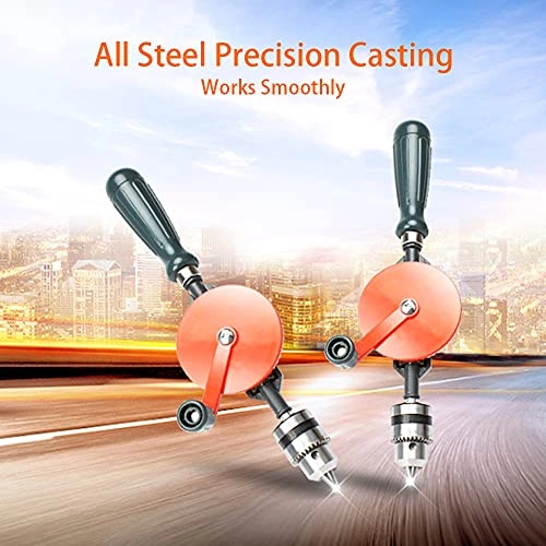 Hand Crank Drill - All Steel Manual Double Pinions