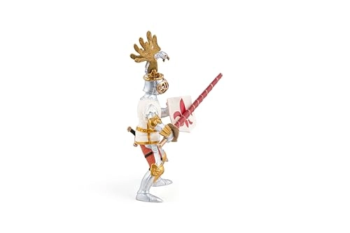 White knight fleur de lys - MEDIEVAL-FANTASY (11.4 cm) (39790)