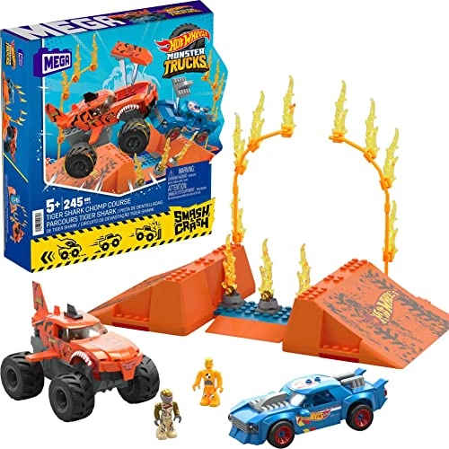 Tiger Shark Chomp Course - Smash & Crash Monster Truck 2 Figures
