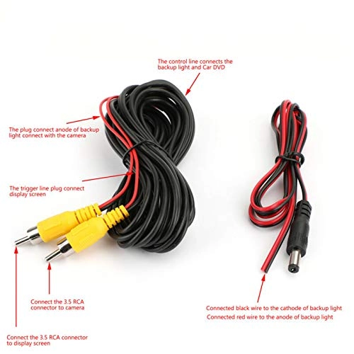 Car Reversing Camera - Color Night View 6M Video Cable