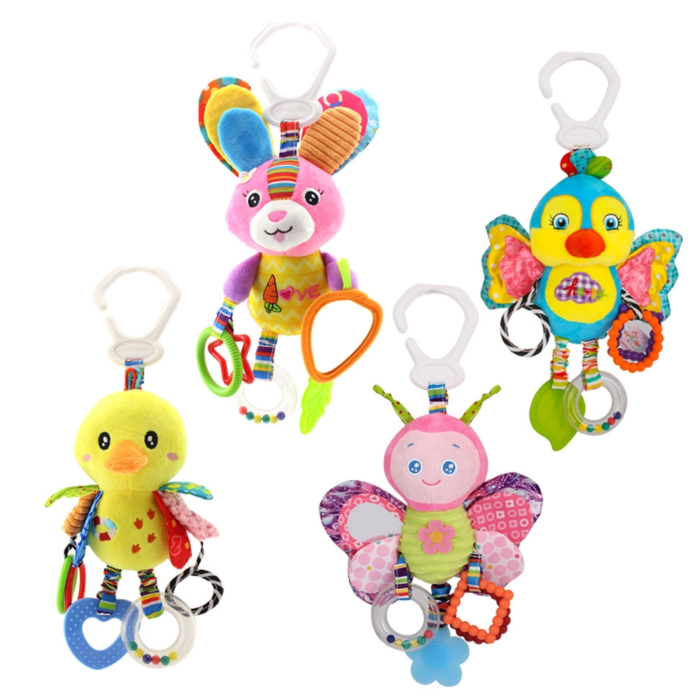 Baby Stroller Plush Hanging Mobile Rattle Toy - Suitable for 3 months and above