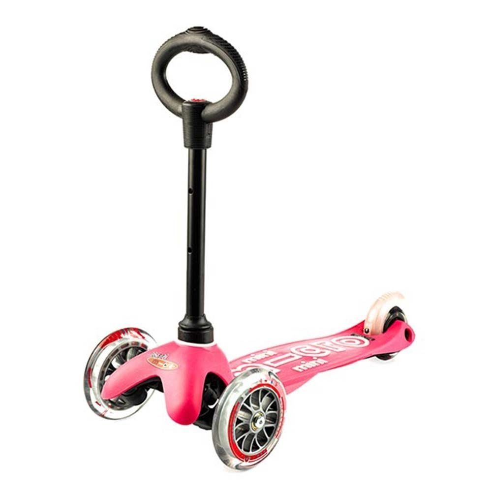 Mini 3 in 1 Deluxe Eco 3-Wheel Kick Scooter – 120mm LED + Seat