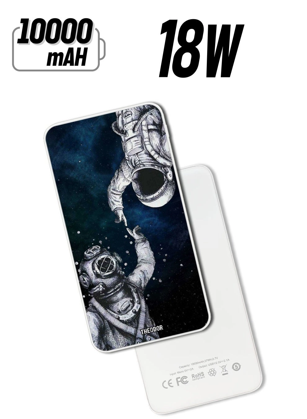 Theodor EX_PPBA016 - 10000 mAh 18W