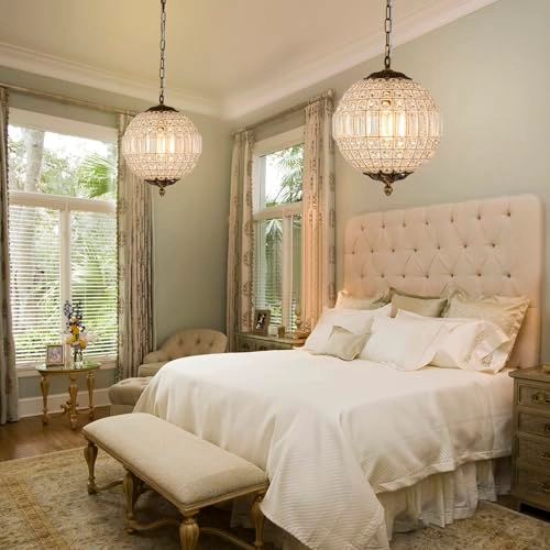 Retro Sphere Crystal Globe Chandelier