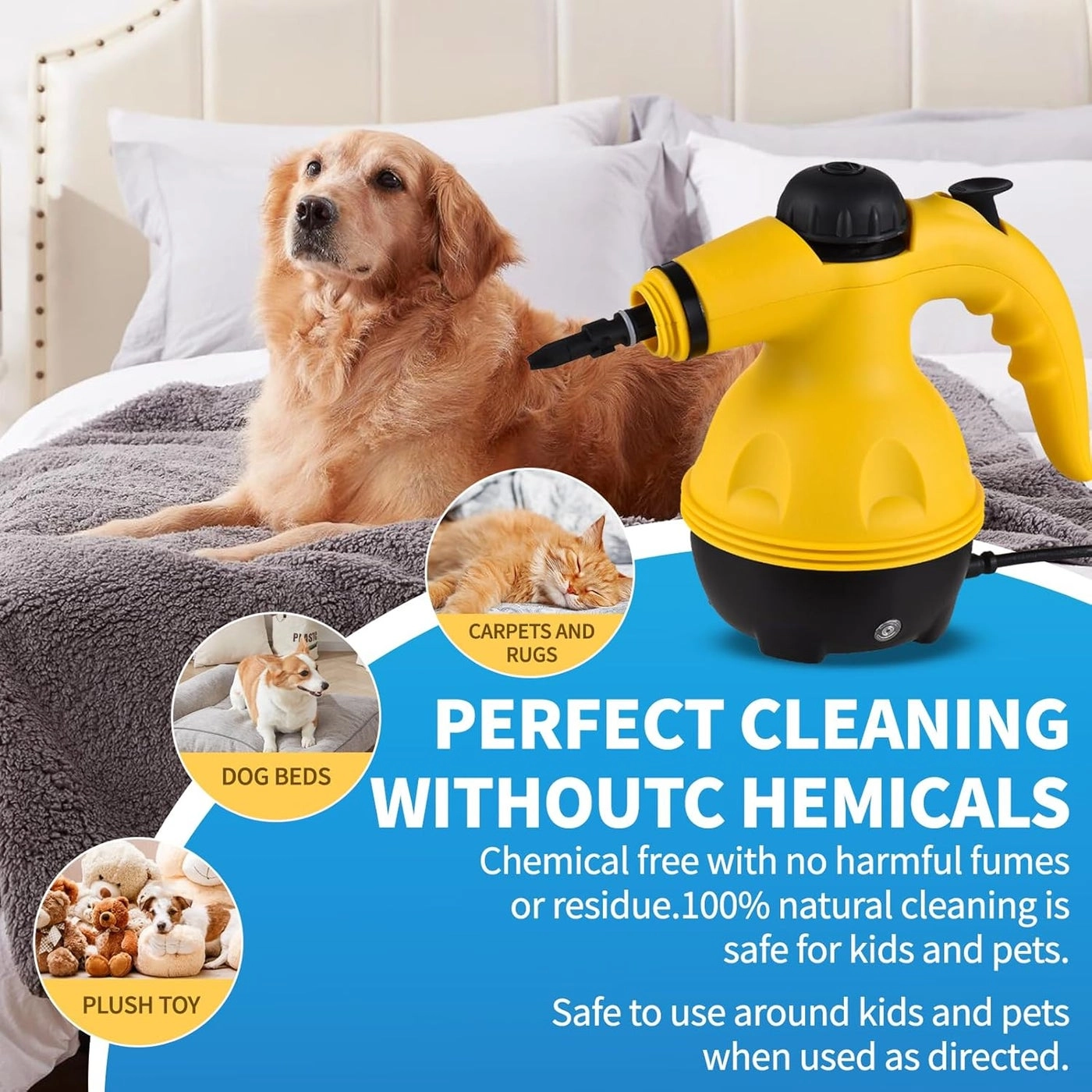 High Temperature Steam Cleaner - 1000W Handheld