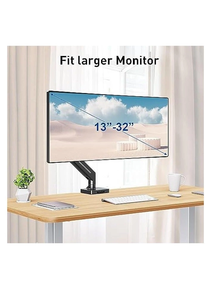 Single Monitor Table Stand - 13” to 32” VESA 75 x 75 -100 x 100