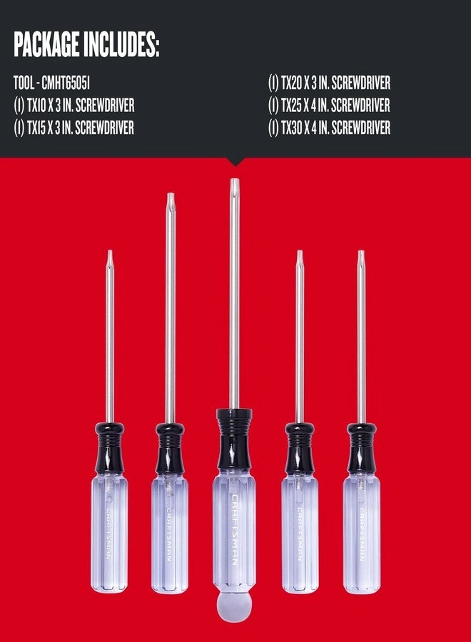 CMHT65051 Torx Screwdriver Set (5 Pcs)
