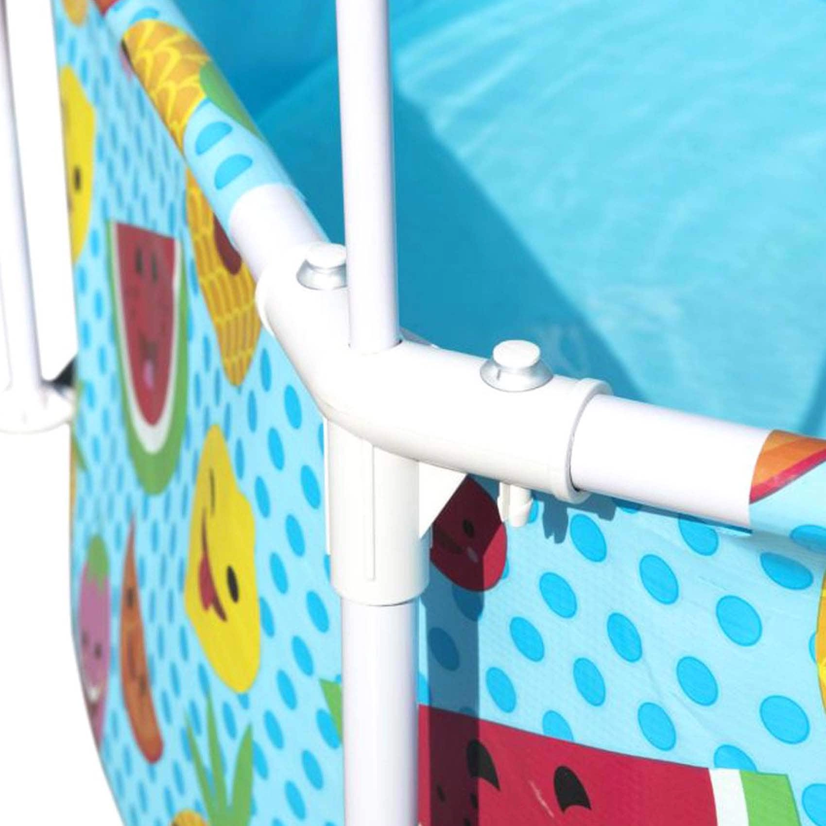 Steel Pro Splash and Shade Pool - 244x244x51cm Multicolour