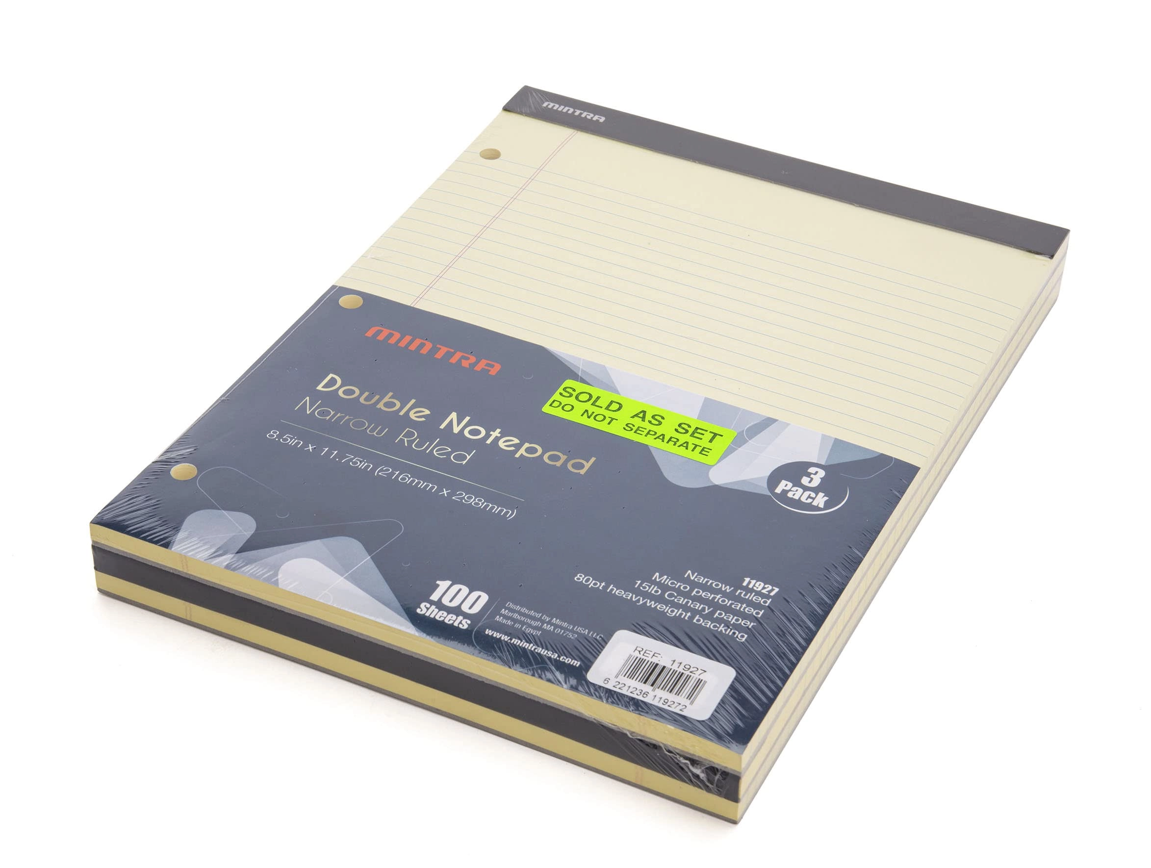 Canary Legal Pads 8.5"x11" Softcover - Lined 50 Pages
