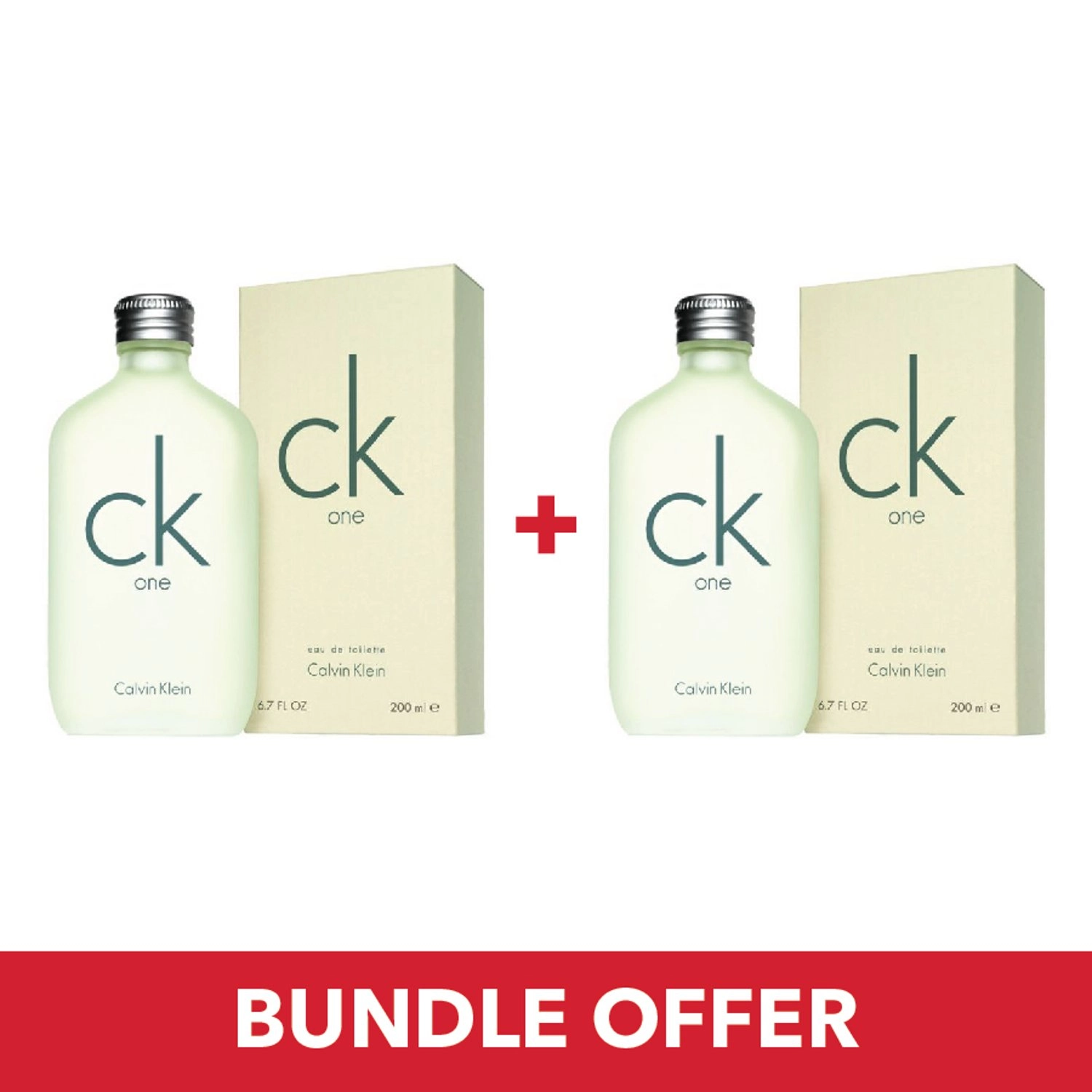 Calvin Klein One Eau de Toilette 200 ml Bundle