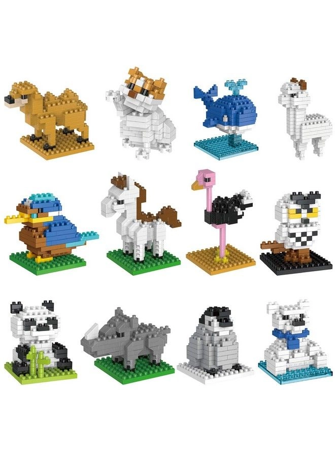 Mini Animals Building Blocks - Animals 12pcs