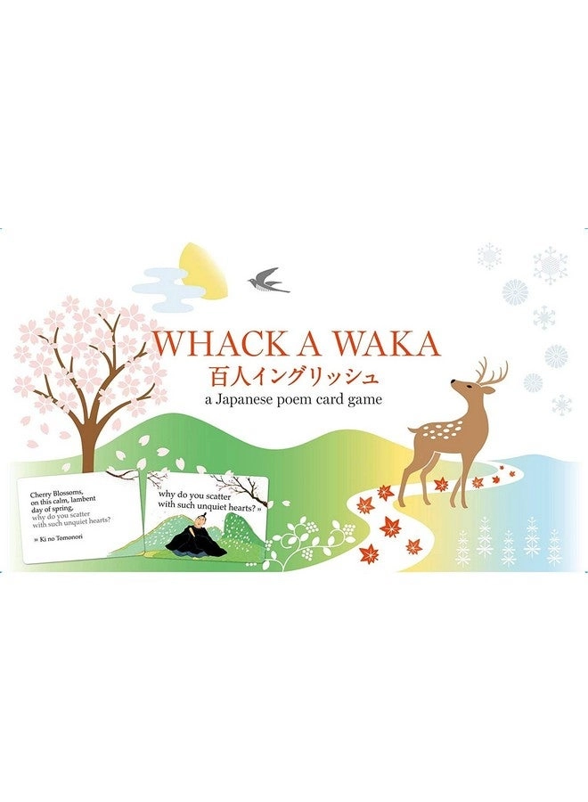 Whack A WAKA Hyakunin-Isshu - English Karuta (Japanese Reading Card Game Karuta)