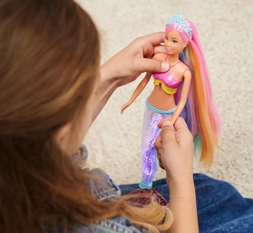 Steffi Love Magic Rainbow Mermaid Doll - 39 cm Ages 3+