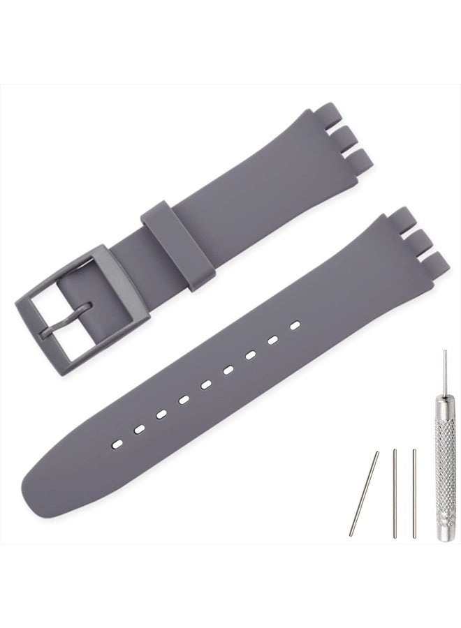 17mm Silicone Watch Band for Swatch