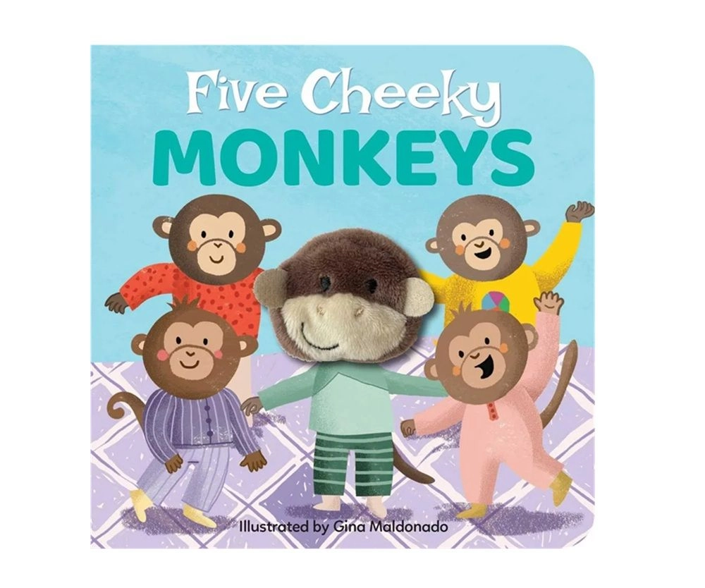 Edu Fun Five Cheeky Monkeys Finger Puppet Book - 2 years+