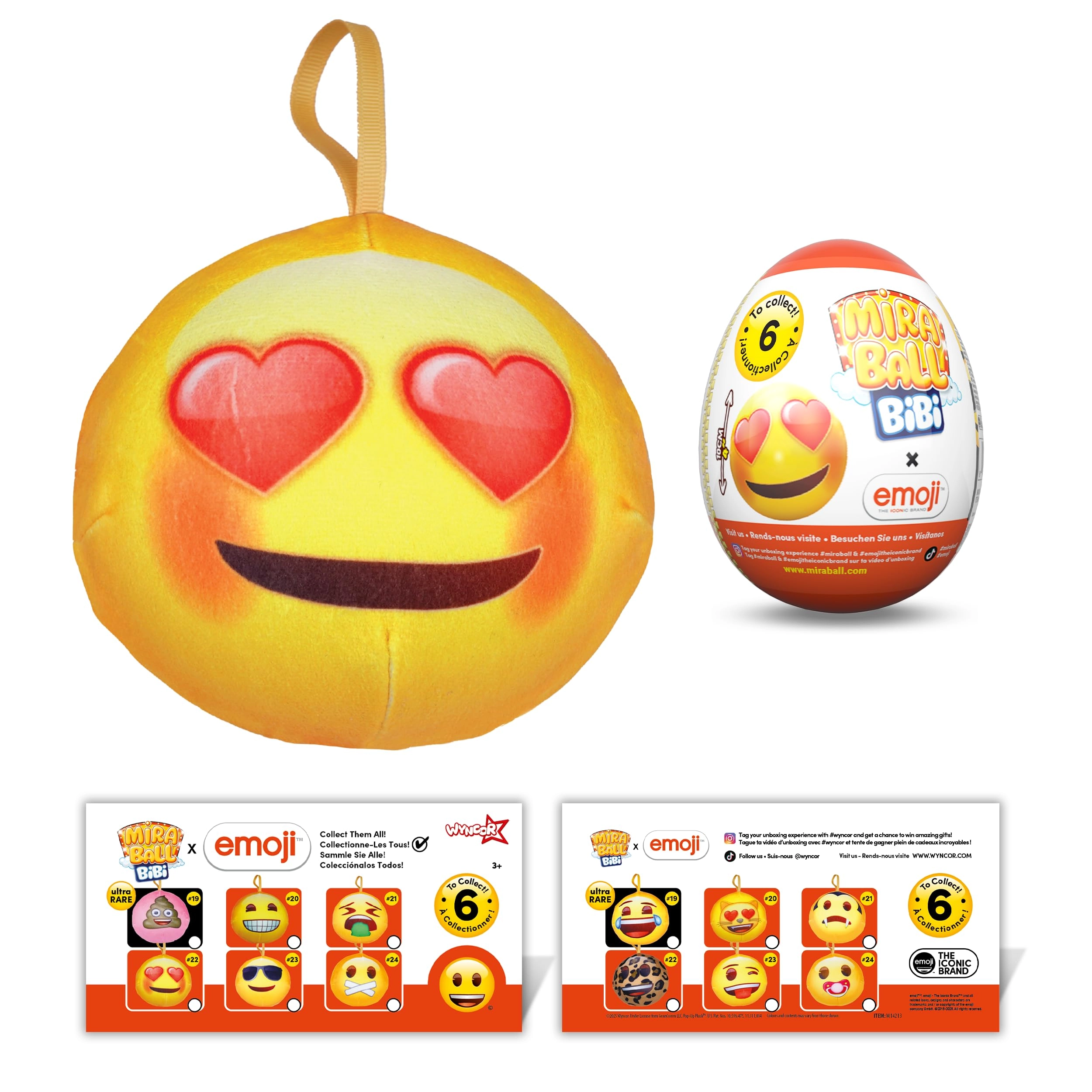 Wyncor Bibi Emoji 9.5 cm Memory Foam Plush