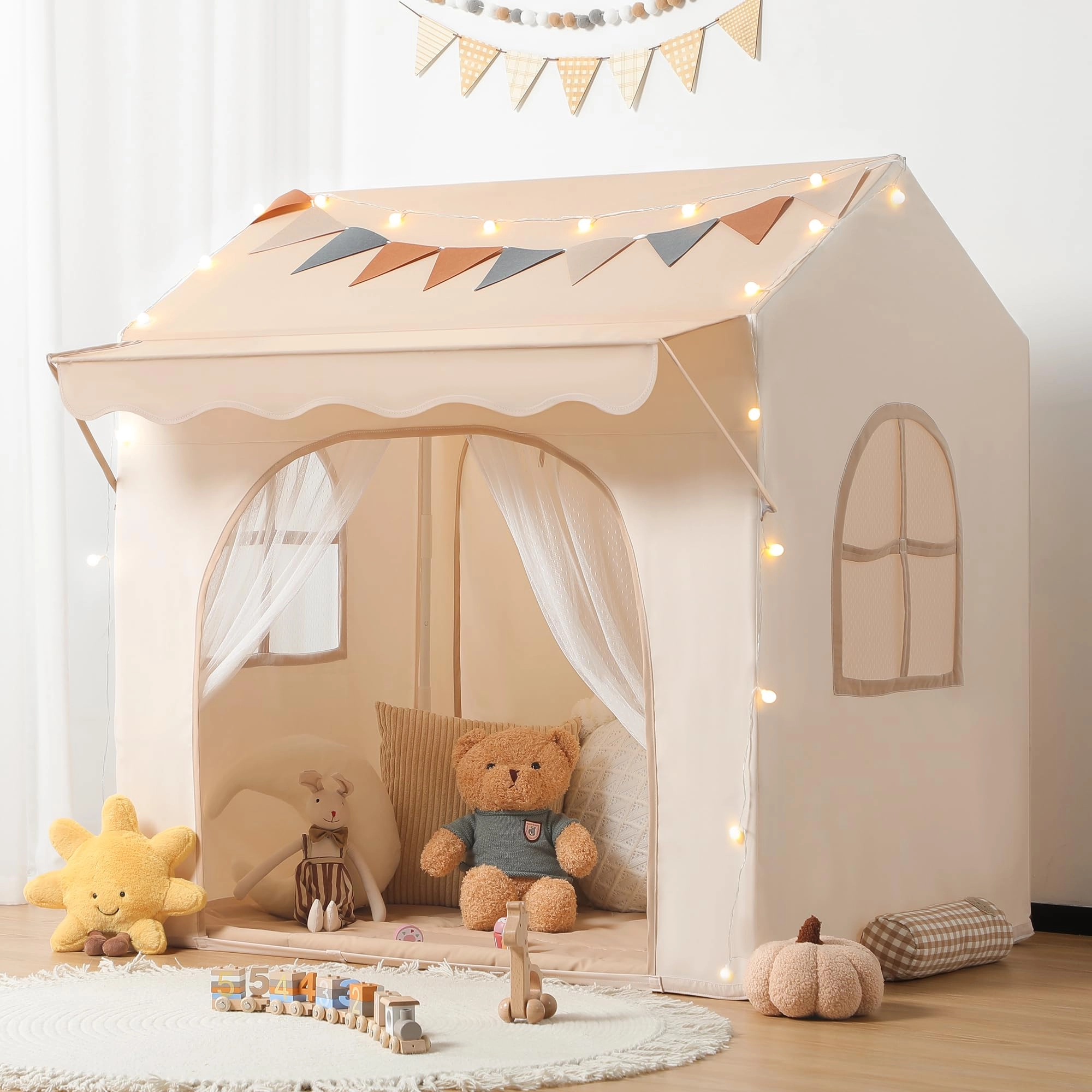 besrey Kids Play Tent - 2-IN-1 51" x35" x 47"