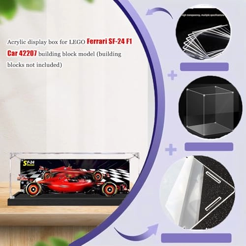 Acrylic Display Case - Compatible with Lego 62 x 30 x 20 cm