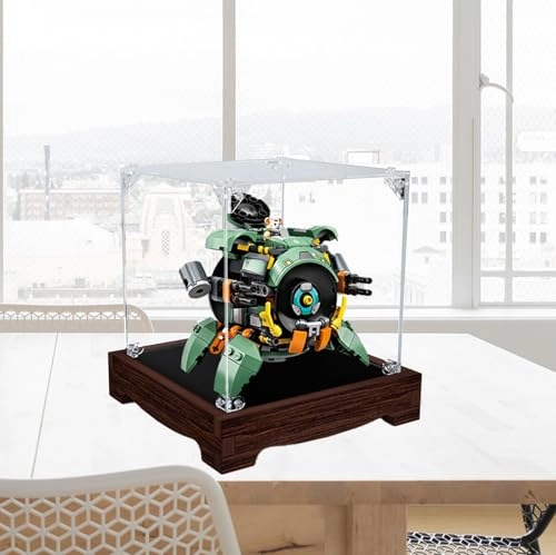 Acrylic Display Case - 75976 Walnut Color 17 x 17 x 17 cm