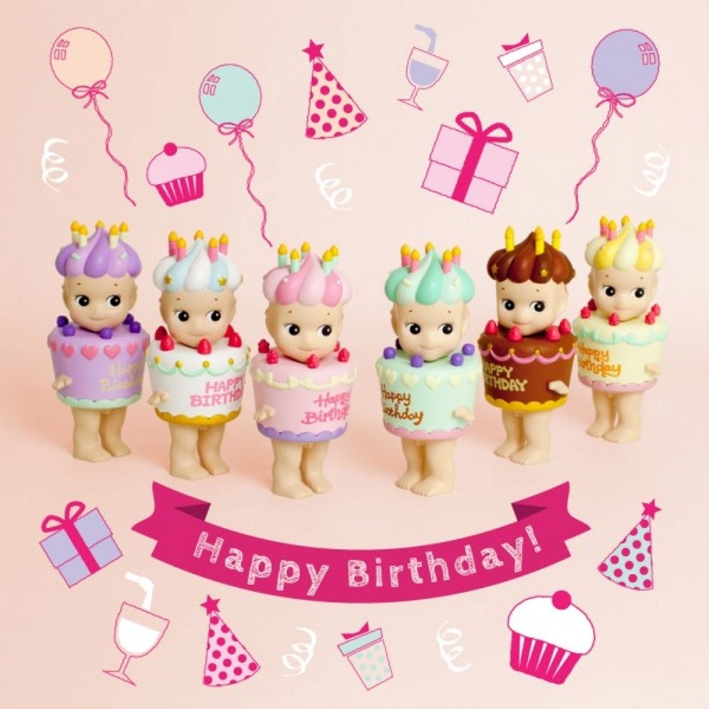 Sonny Angel Angel - Happy Birthday Series - 12 piece(s) 1 piece(s) (7.5 to 9.5 cm)
