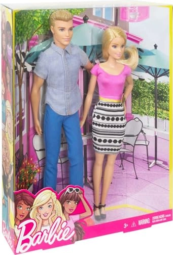 Barbie Doll - pink top + Ken Doll - blue pants Ages 3+
