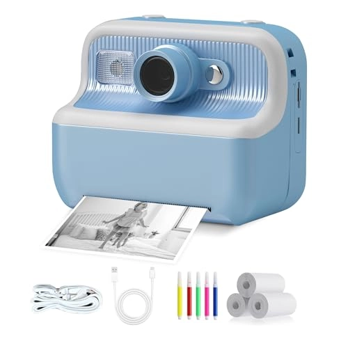 Instant Print Camera - 1080 HD Dual-Lens 1500mAh