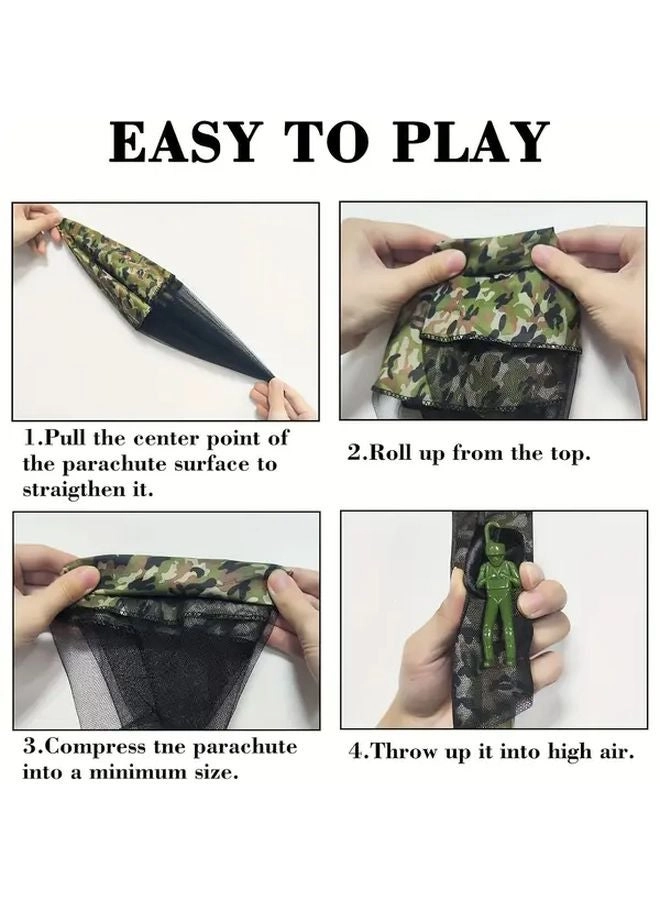 Parachute Jumping Toy Soldiers - 3 Years 4pcs