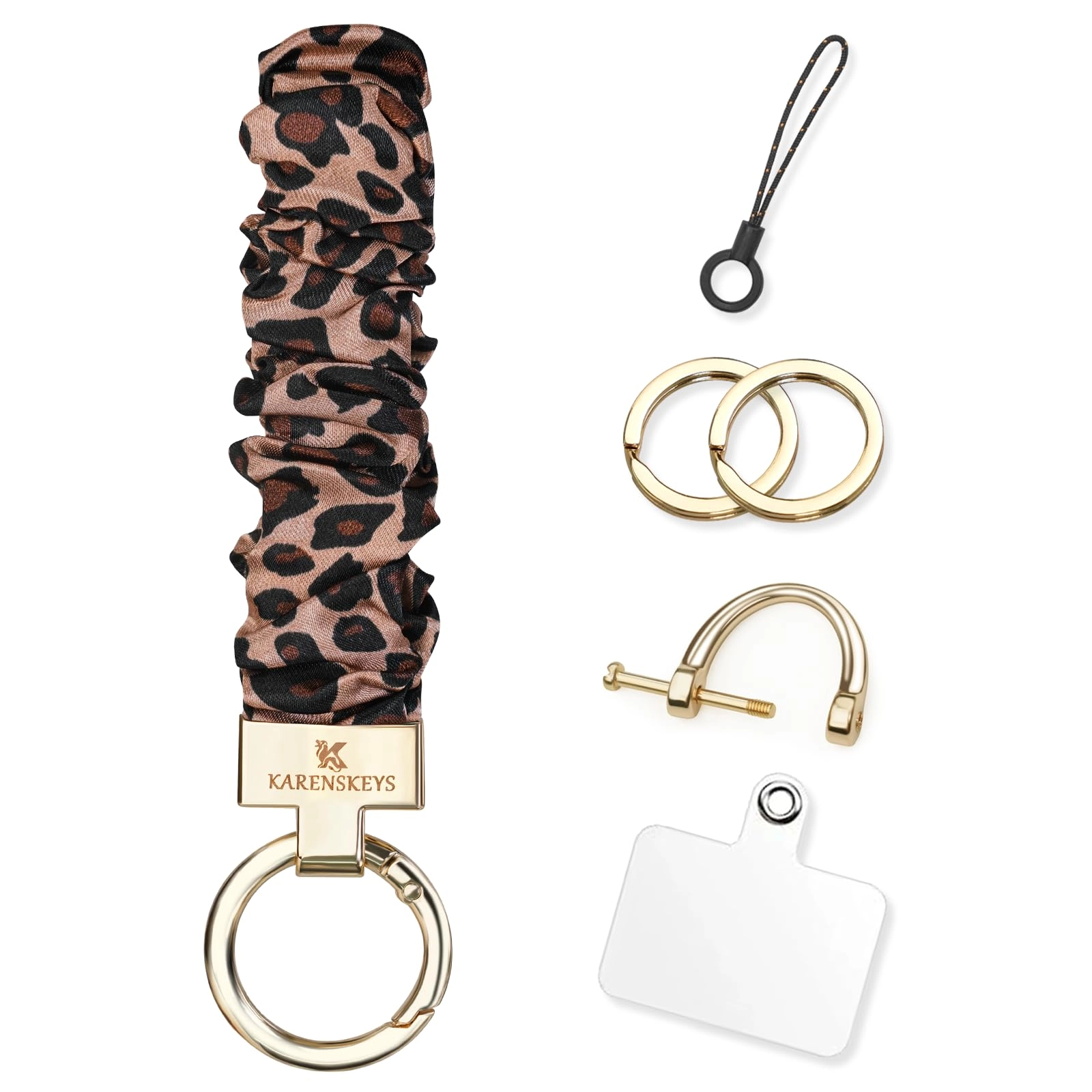 Scrunchie Keychain Wristlet - Colour