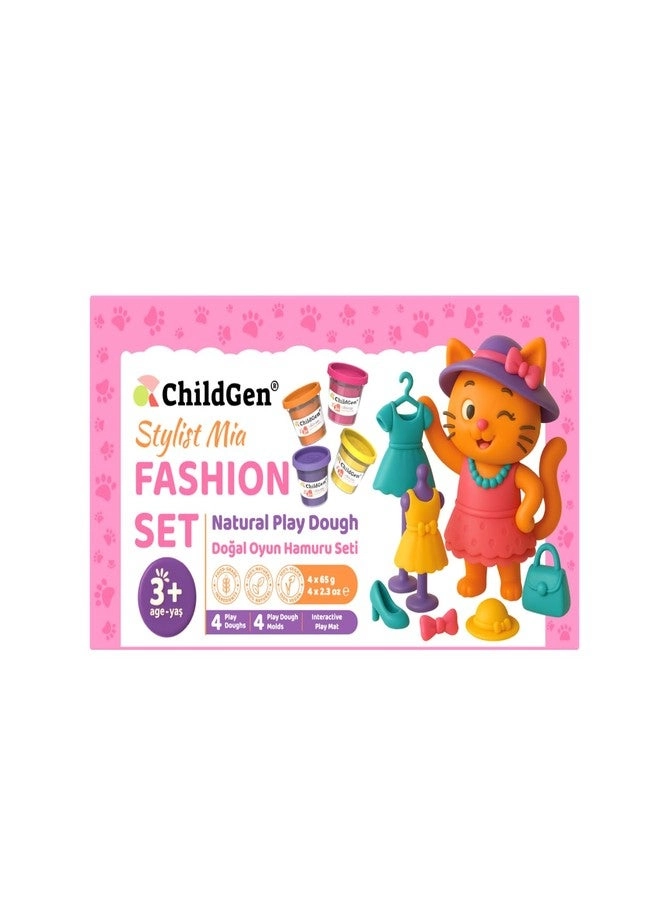 ChildGen Paw Pals Play Dough Set - Natural 4×65g