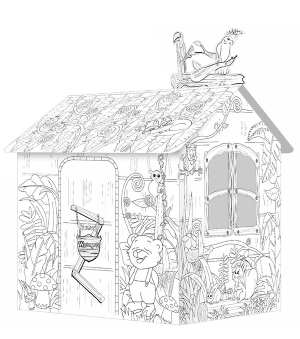DIY Doodle Painting Jungle House - Set of 6 Sketch Pens
