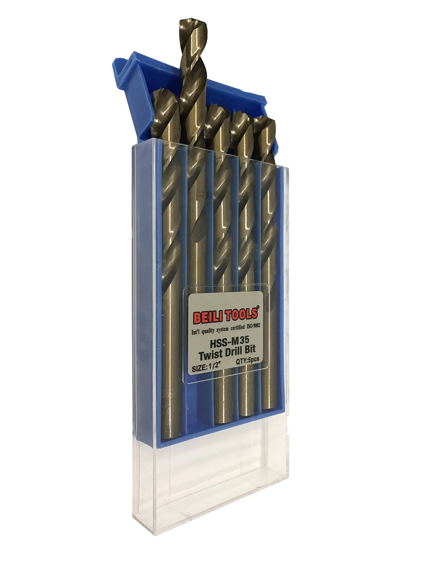 HSS M35 Cobalt Twist Drill Bits - 5 12.7mm