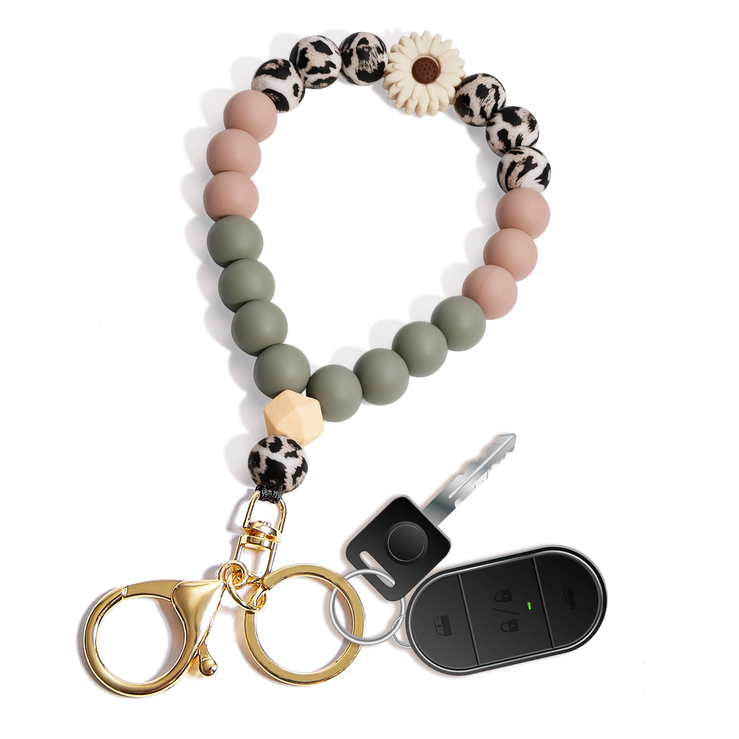 Beaded Keychain Wristlet - crystal keychain