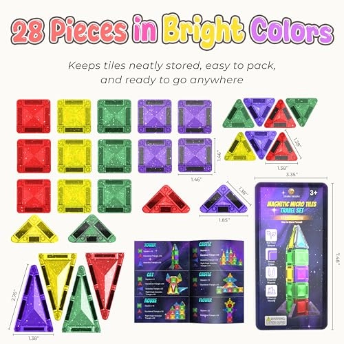 Magnetic Micro Tiles - 18 pcs