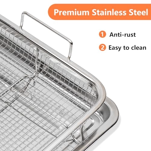 Air Fryer Basket and Tray - Stainless Steel