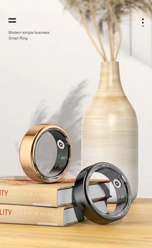 Smart Fitness Ring - Rose Gold Size 7 Bluetooth