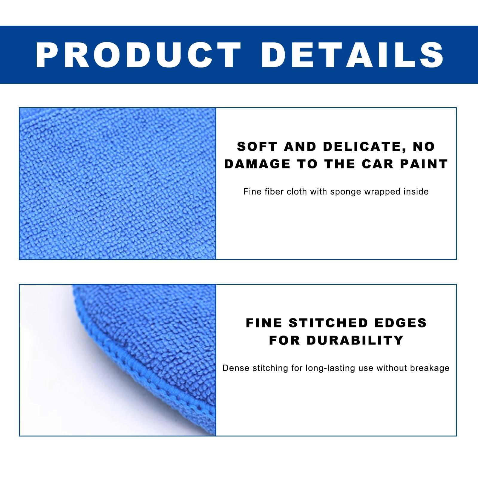Microfiber Applicator Pads - 5 Inch