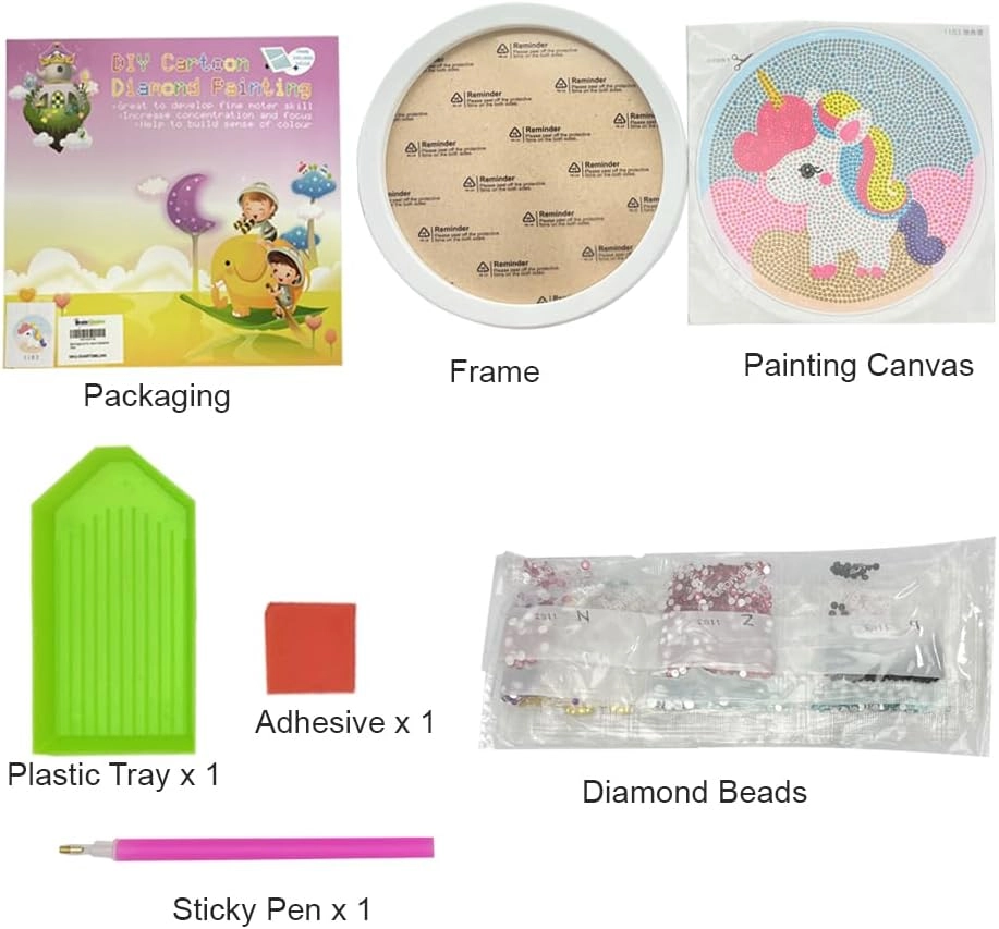 DIY 5D Diamond Embroidery Rhinestone Craft Kit - Unicorn