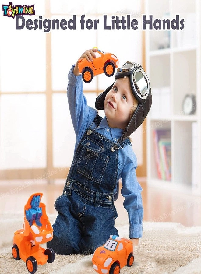 Transforming Robot Cars (2 pcs.) - Orange